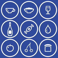 Icon set– food and drink (Vector)