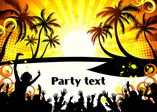 Sunset beach party (set 1)