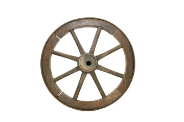 Fototapeta premium Roue en bois