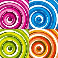Colorful circles background. Vector.