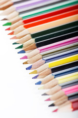 Assortment of coloured pencils