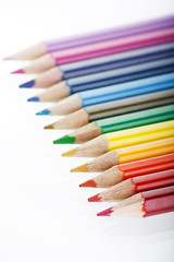 Assortment of coloured pencils