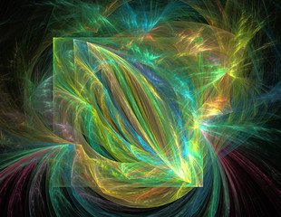 Colorful fractal sparkles