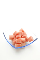 frische Wassermelone aufgeschnitten