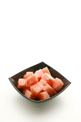 frische Wassermelone aufgeschnitten