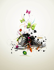 shoe vector composition