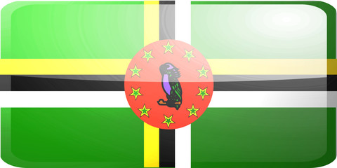 Flag of Dominica button