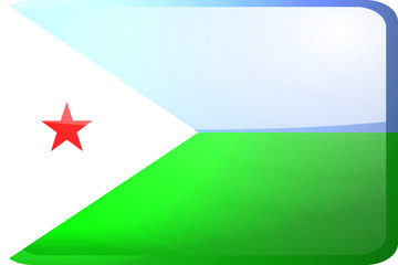 Flag of Djibouti button