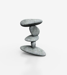 Fototapeta na wymiar Balanceakt mit Steinen