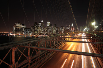 Fototapeta na wymiar Nowy Jork du Brooklyn Bridge