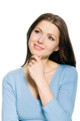 Attraktive Frau denkt nach