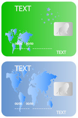 Fototapeta premium Illustration of banking card