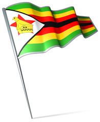 Flag pin - Zimbabwe