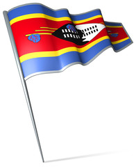 Flag pin - Swaziland