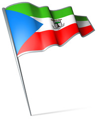 Flag pin - Equatorial Guinea