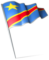 Flag pin - Democratic Republic of the Congo