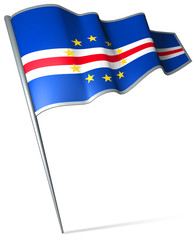 Flag pin - Cape Verde