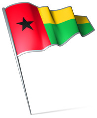 Flag pin - Guinea-Bissau