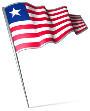Flag pin - Liberia