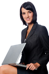 Businesswoman with Laptop