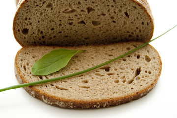 Brot mit Blatt