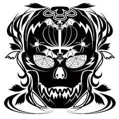 Teschio Tatuaggio-Skull Tatoo-Tatouage Crâne