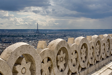 Paris view from Basilica of Sacre Coeur