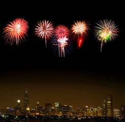 Chicago Skyline at night