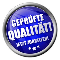 Geprüfte Qualität! Button