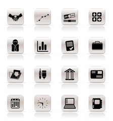 Simple Business and Office icons - Vector Icon Set