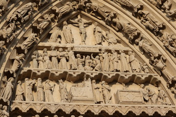 Bas-relief,cathédrale d'Amiens