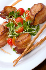 Bacon-Wrapped Ginger Soy Scallops