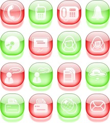 Miscellaneous office and communication vector icons