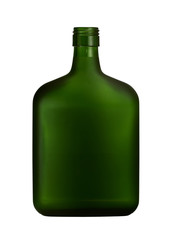 bottle of green glass