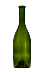 wine bottle of green glass