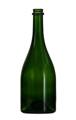 wine bottle of green glass