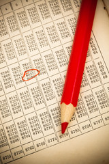 red pencil