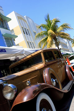old car in Miami Beach