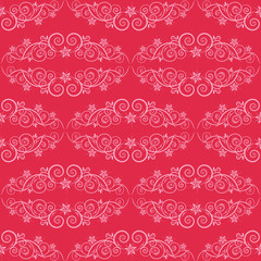 Flower seamless background, vector illustration