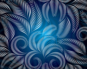 Obraz premium Floral background, vector illustration