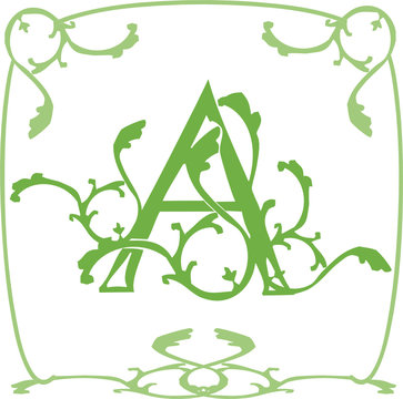 A alphabet enluminure