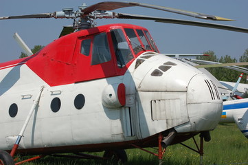 Obraz premium Chopper. Museum of aviation.Kiev,Ukraine