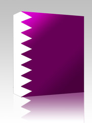 Flag of Qatar box package