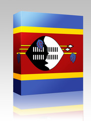 Flag of Swaziland box package