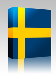 Flag of Sweden box package