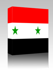 Flag of Syria box package