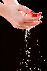 care for sensuality woman hands