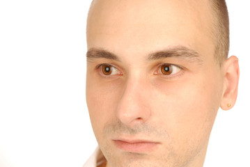 male portrait looking away