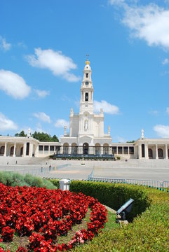 View of the Sanctuary of Fatima, in Portugal