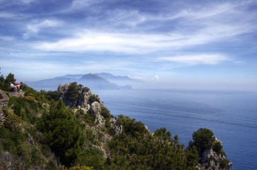 Fototapeta na wymiar Capri i Sorrento półwysep Pizzolungo
